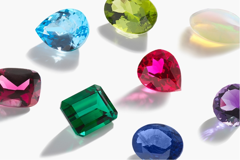 A selection of gemstones